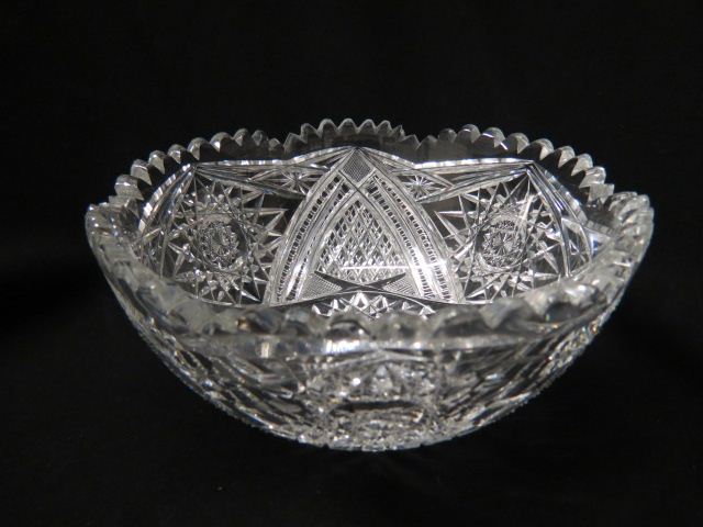 Appraisal: Cut Glass Bowl brilliant period elaborate diameter