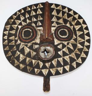 Appraisal: Bakota Carved And Paint Decorated Dance Mask Bakota carved and