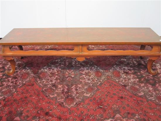 Appraisal: COCKTAIL TABLE A mid th C modern design chinese style