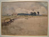 Appraisal: Landscape' Watercolour Signed indistinctly X mm X mm