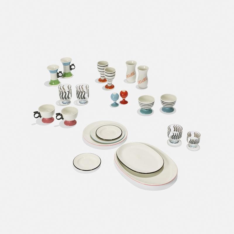 Appraisal: Alexander Girard collection of tableware from La Fonda del Sol