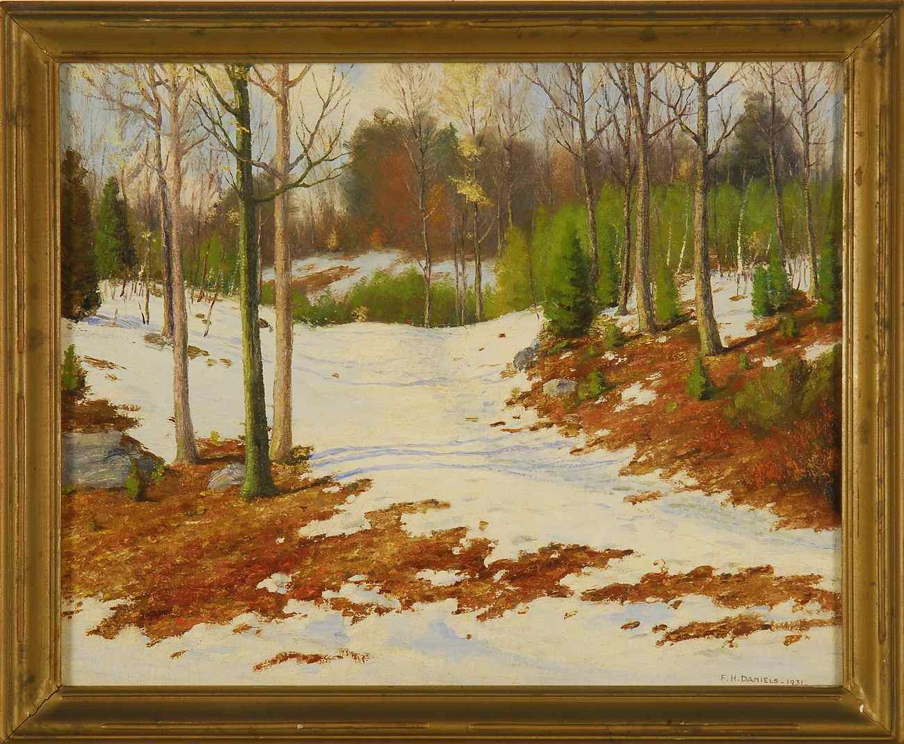 Appraisal: FRED H DANIELSAmerican -Early March'' Signed and dated lower right