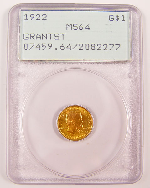 Appraisal: GRANT WITH STAR GOLD PCGS MS Graded from PCGS MS