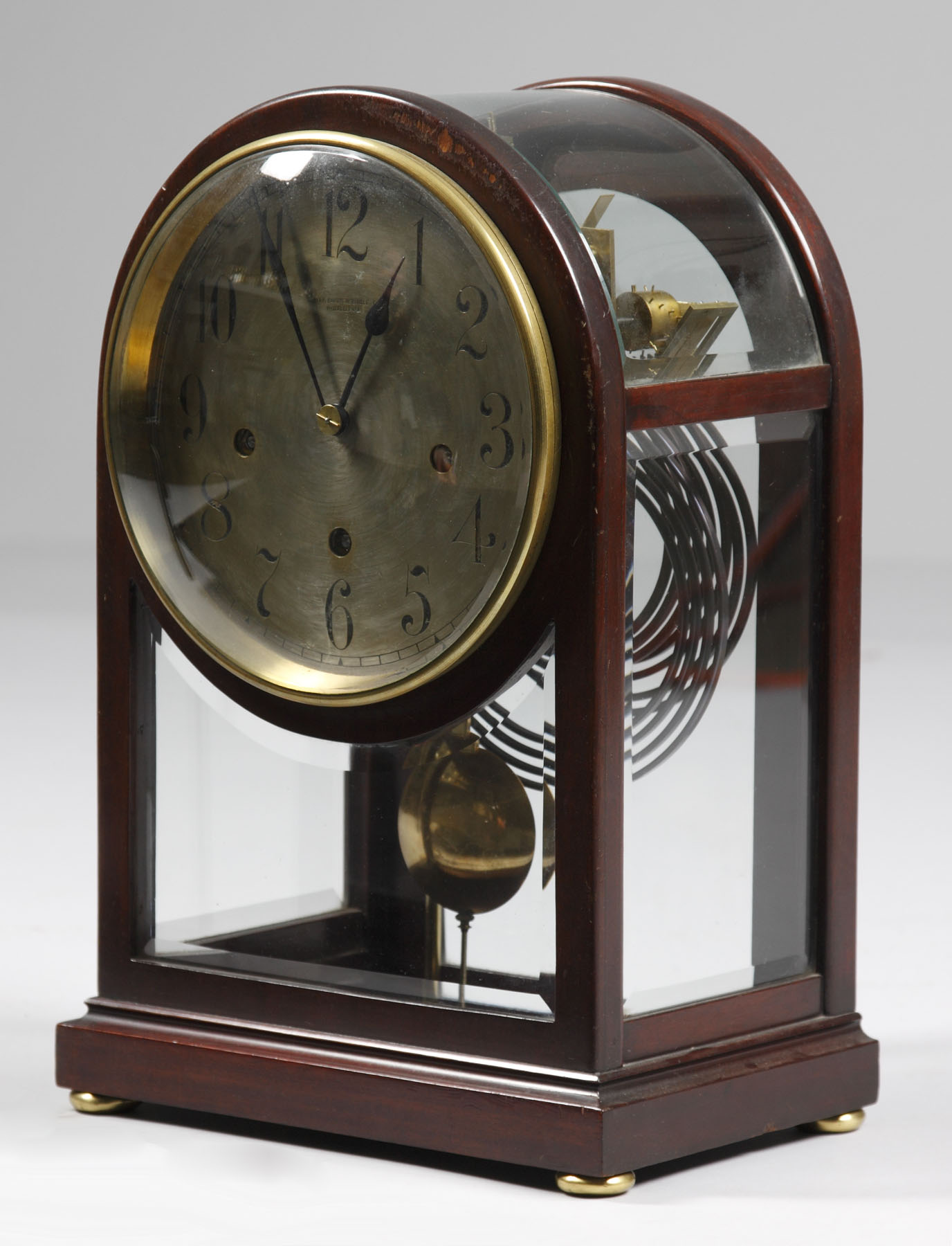 Appraisal: Retail by Bailey Banks Biddle Phil PA Mantle Clock Mahogany