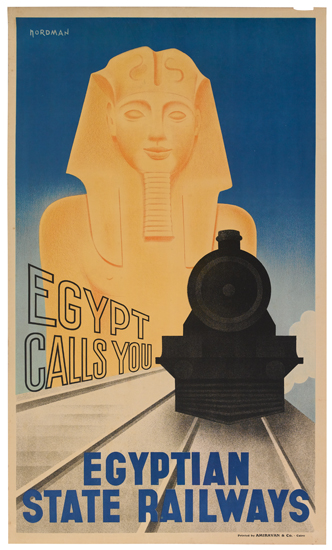 Appraisal: NORDMAN DATES UNKNOWN EGYPT CALLS YOU EGYPTIAN STATE RAILWAYS x