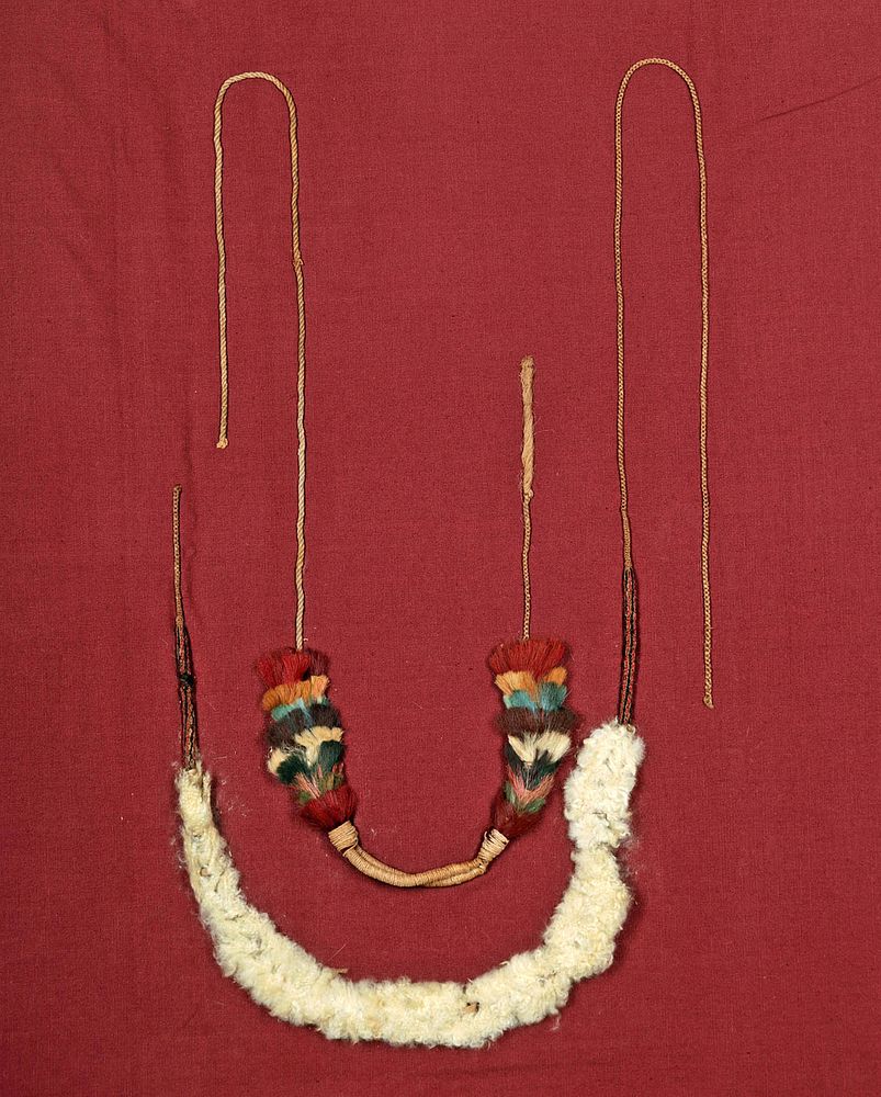 Appraisal: Proto Nazca Textile Head Ornaments pr Originally Listed At Pre-Columbian