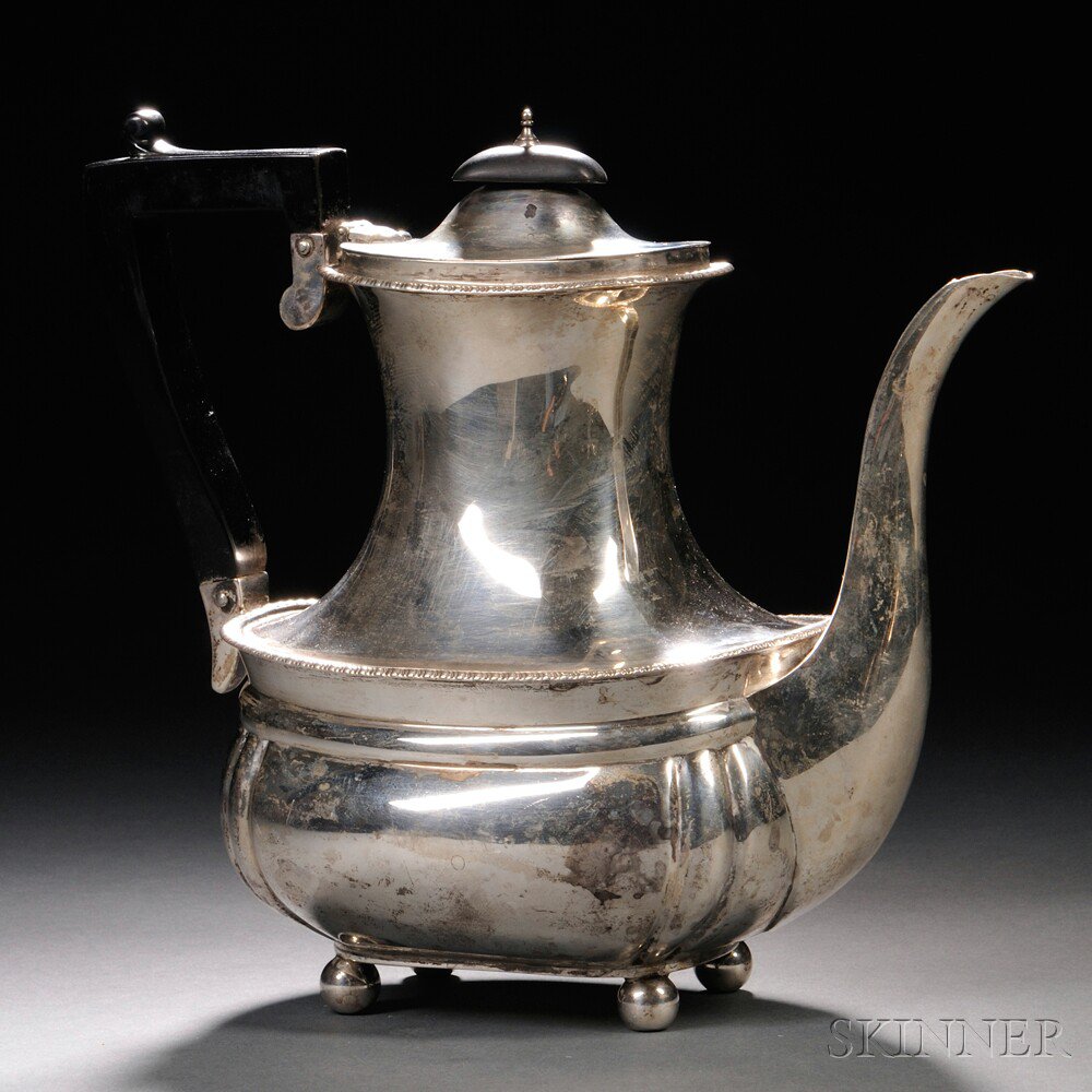 Appraisal: George V Sterling Silver Teapot London - Sebastian Harry Garrard