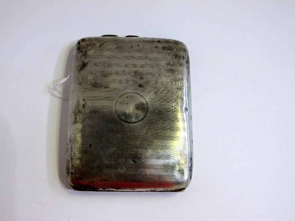 Appraisal: A silver cigarette case and contents