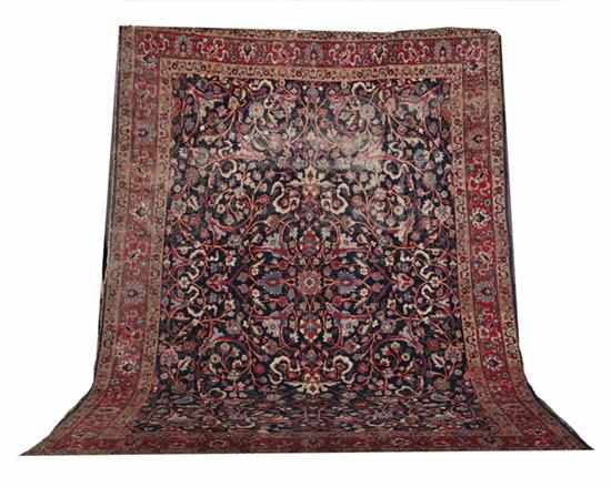 Appraisal: Semi-antique Persian Tabriz carpet circa ' '' x ' ''