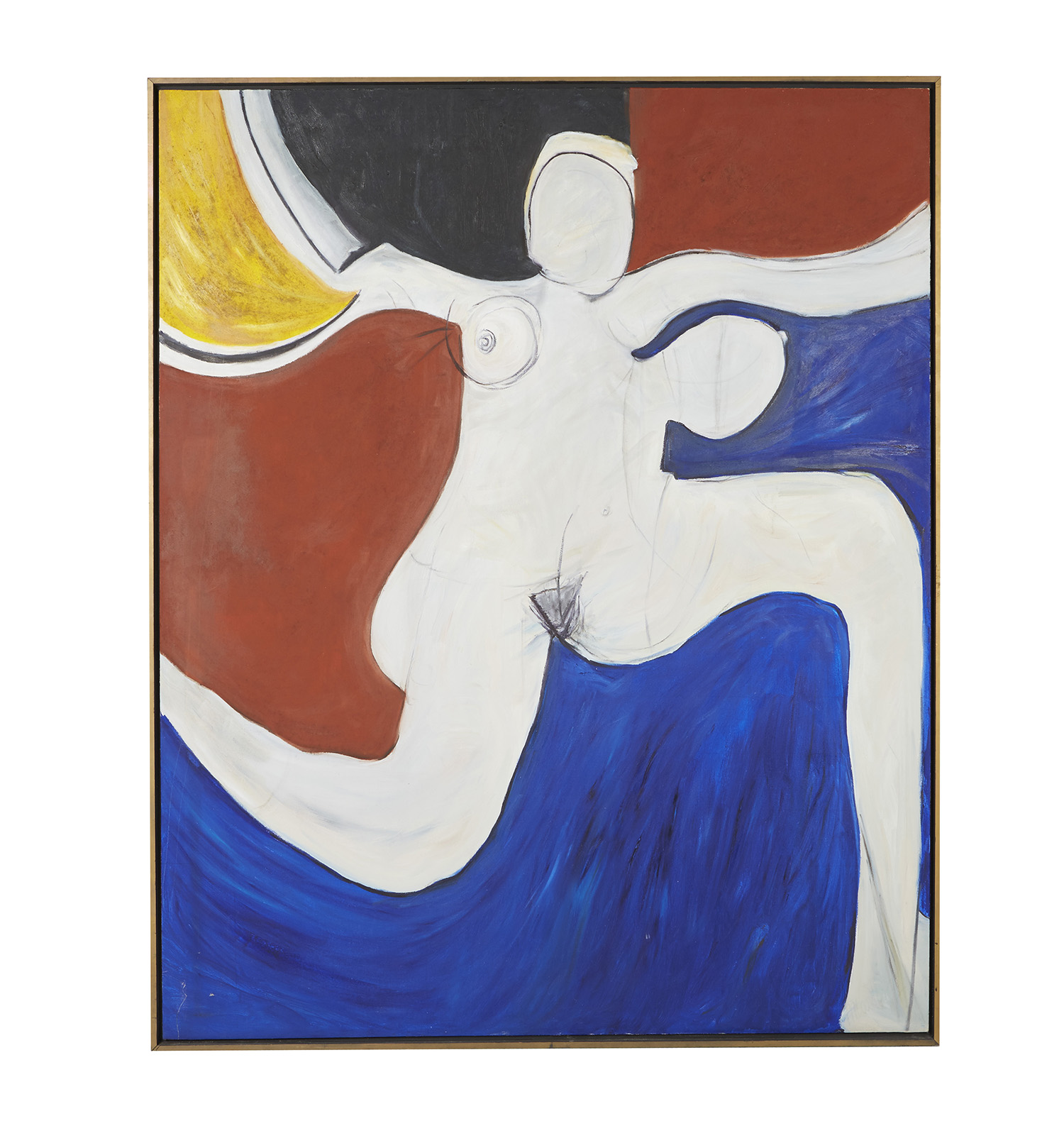 Appraisal: TWENTIETH CENTURY SCHOOL Nude oil on canvas x cm