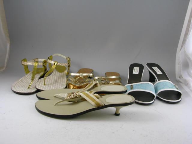 Appraisal: Four of Pairs of Designer Sandals the first a pair