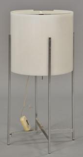 Appraisal: Mid-Century modern chrome lamp with white plastic shade ht