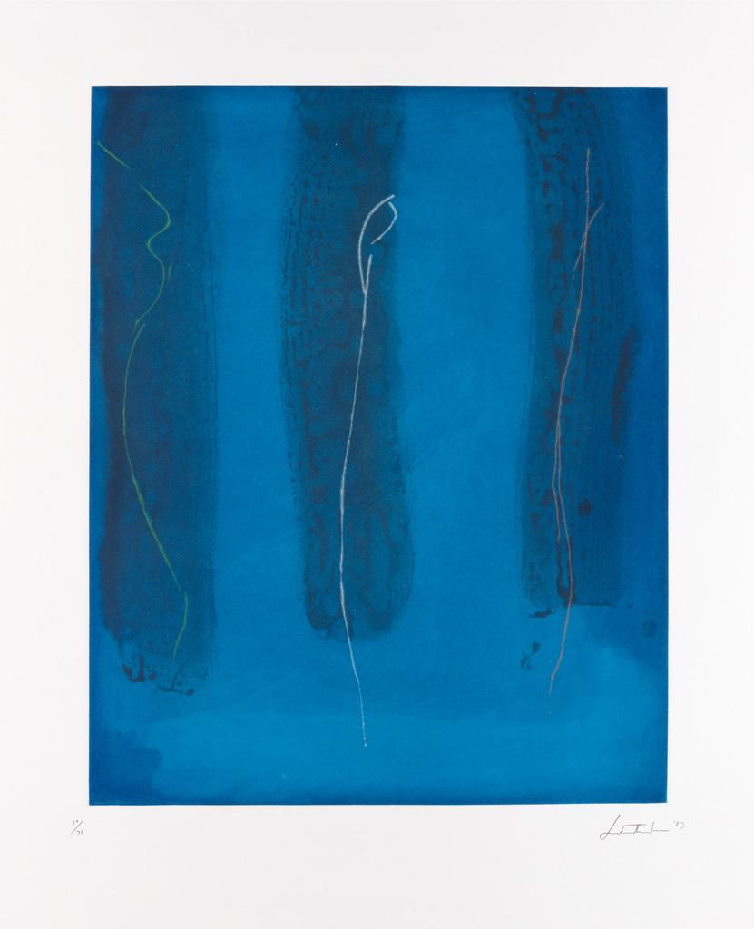 Appraisal: HELEN FRANKENTHALER Midnight Color aquatint and drypoint on White Magnani