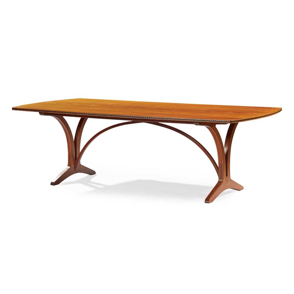 Appraisal: Y EDWARD BARNSLEY - DINING TABLE CIRCA Indian rosewood with