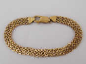 Appraisal: A yellow metal tests carat gold bracelet approx cm gms