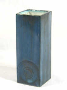 Appraisal: Troika A small geometric Troika vase painted marks and indistinct