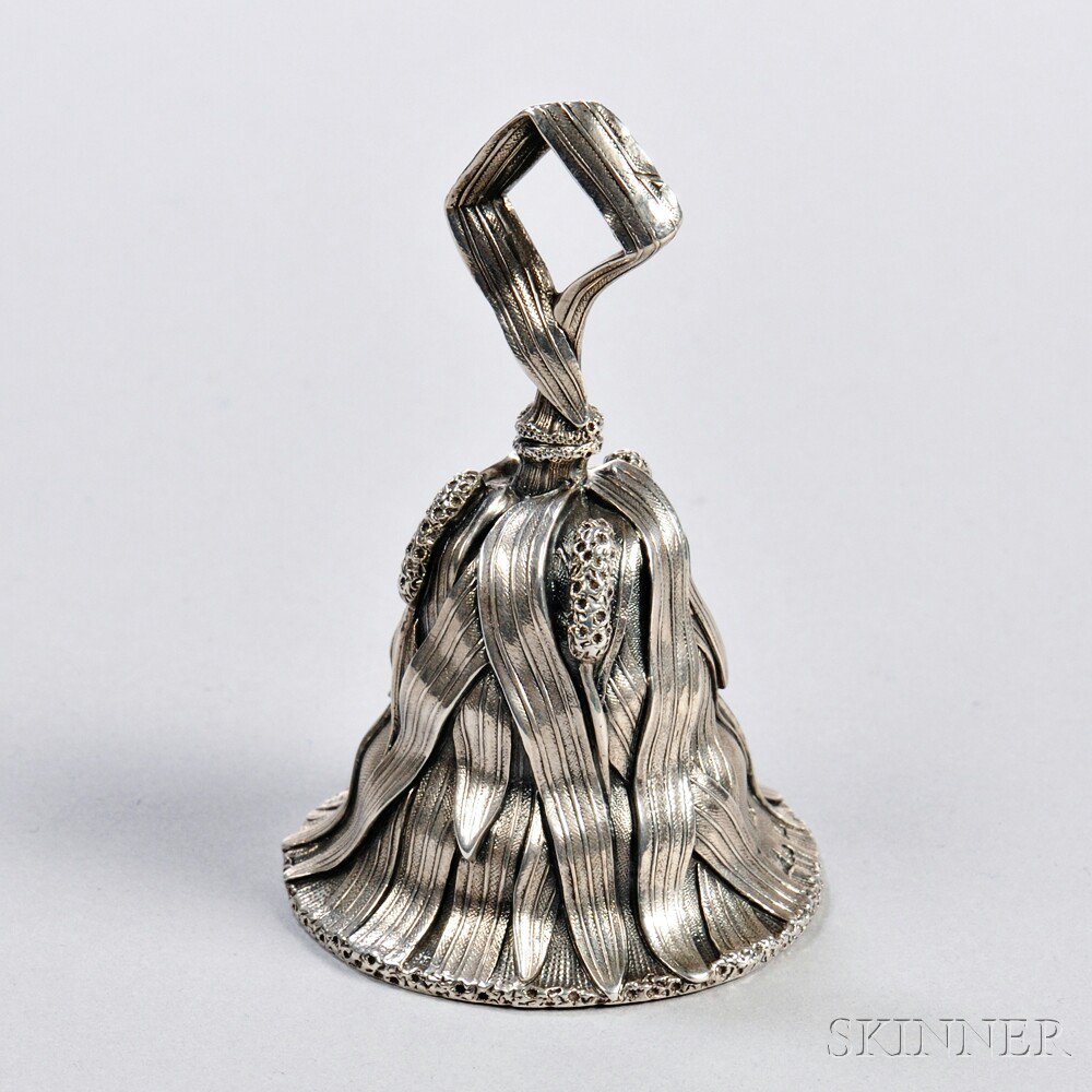 Appraisal: Russian Silver Table Bell St Petersburg mid th century Nicholls