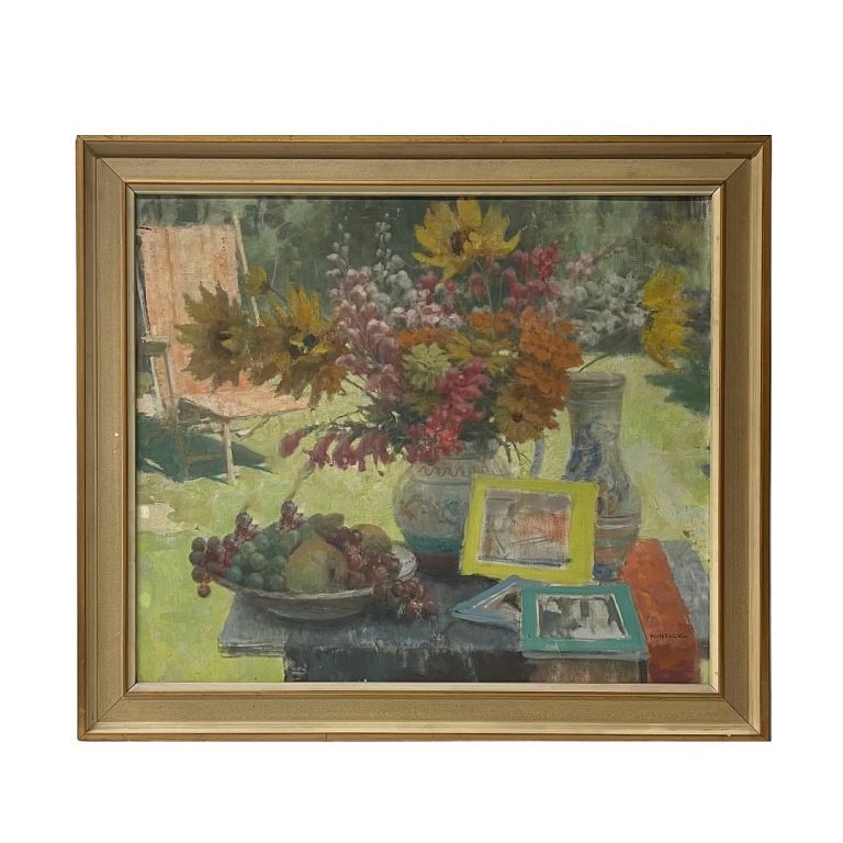 Appraisal: B la Kontuly Hungarian Still life by the well known