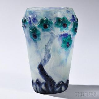 Appraisal: Gabriel Argy-Rousseau Glass Vase Pate de verre art glass France