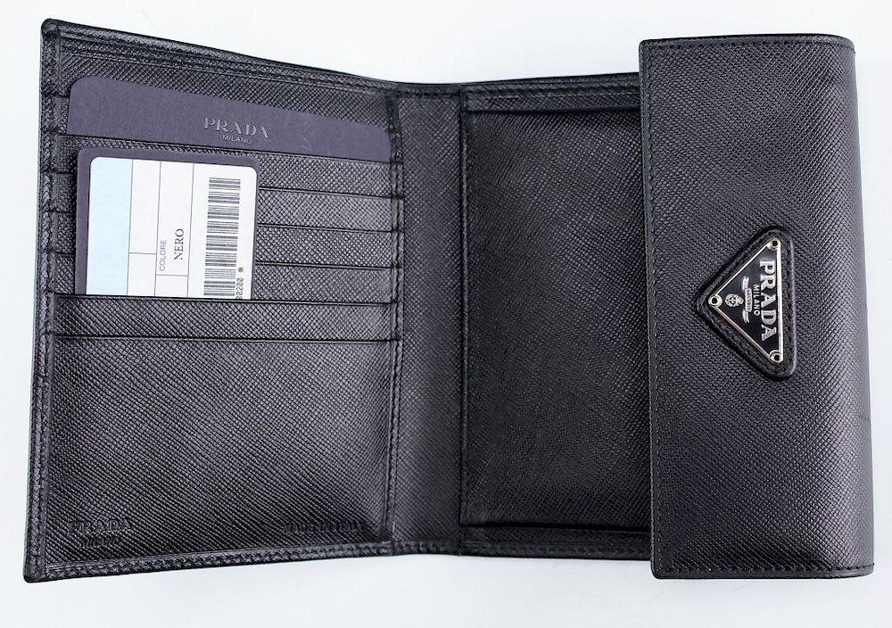 Appraisal: Authentic Prada Italian Leather Document Wallet New in box Prada