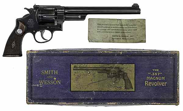 Appraisal: Smith Wesson Registered Magnum Revolver magnum cal barrel with target