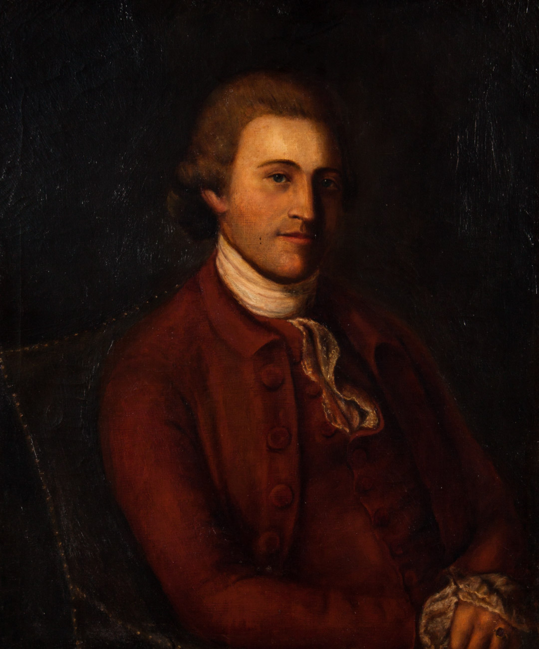 Appraisal: American School th c John de Butts oil Portrait of