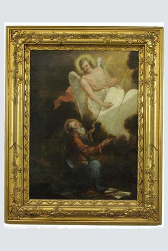 Appraisal: ITALIAN SCHOOL TH CENTURY OIL ON CANVAS Moses and the