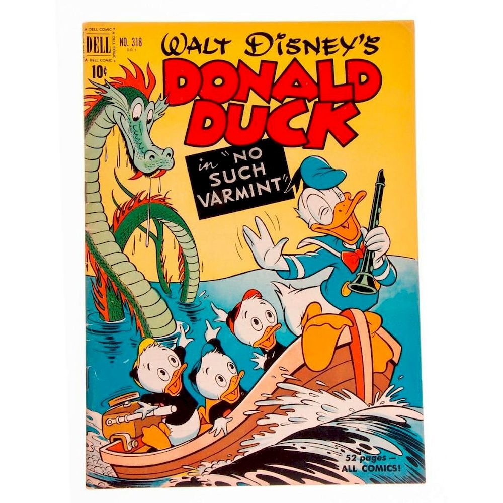 Appraisal: Donald Duck in No Such Varmint Four-Color Dell Art by