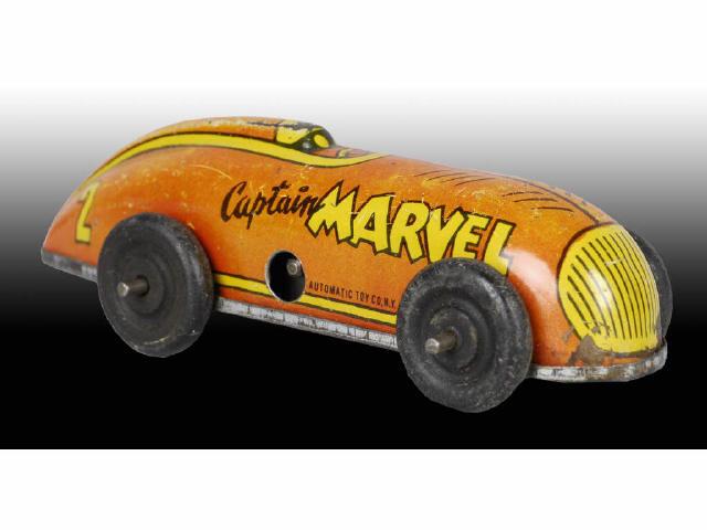 Appraisal: Lot of Automatic Toy Company Captain Marvel Tin Description Complete