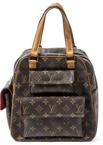 Appraisal: Louis Vuitton Excentri-Cite handbag in monogram coated canvas with brass