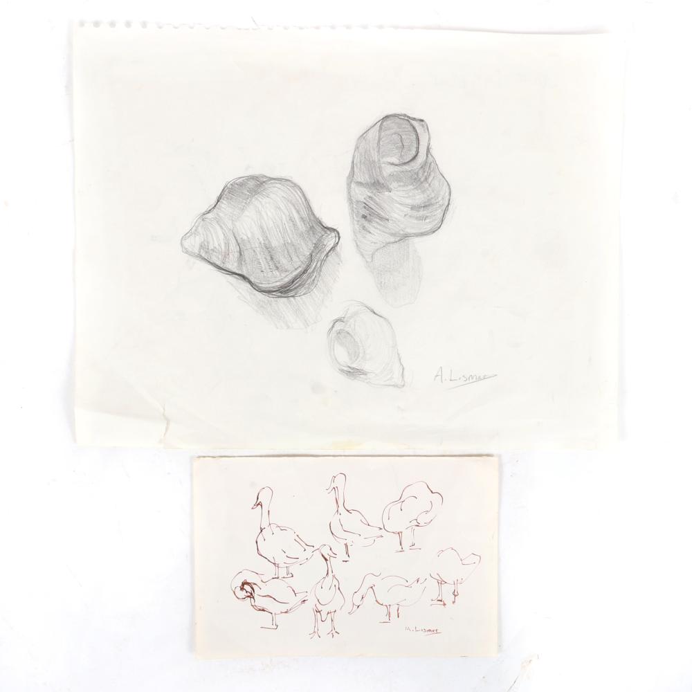 Appraisal: ARTHUR LISMER ENGLAND CANADA - GOOSE STUDY AND SHELL STUDY