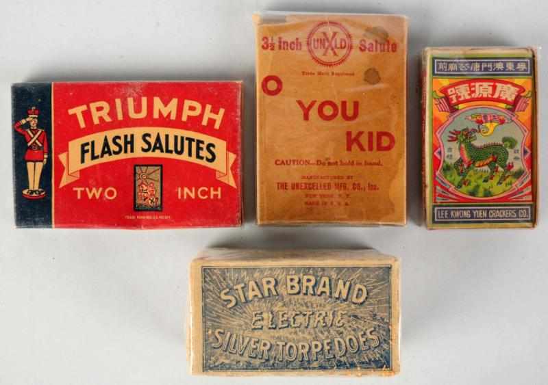 Appraisal: Lot of Firecracker Packs Includes Star Brand Electric Silver Torpedoes