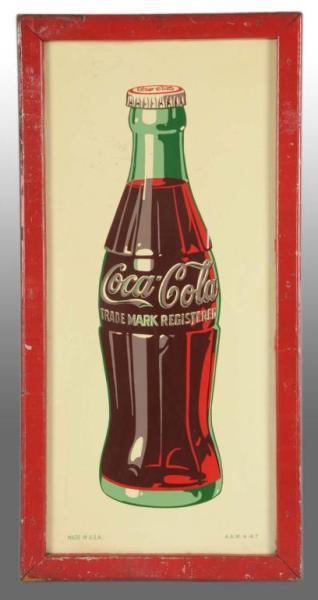 Appraisal: Tin Coca-Cola Sign Description Complete with original outer and back