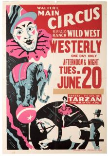 Appraisal: Walter L Main Circus Buffalo Ranch Wild West Triangle Poster