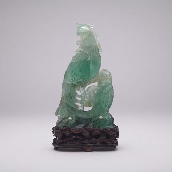 Appraisal: Fluorite Model of a Phoenix Republican Period Perched on a