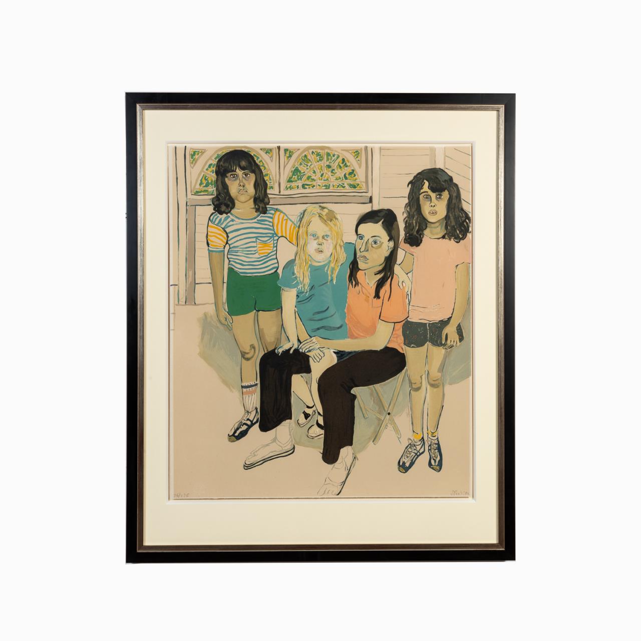 Appraisal: ALICE NEEL COLOR LITHOGRAPH THE FAMILY Alice Neel American -