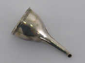 Appraisal: An Old Sheffield plate wine funnel circa with reeded rim