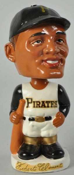 Appraisal: Rare Roberto Clemente Bobble Head Doll Description HOFer White round