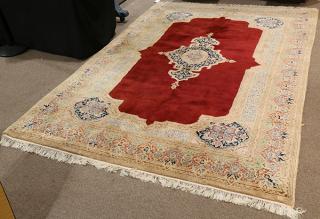 Appraisal: Persian Kerman carpet ' x ' Persian Kerman carpet '