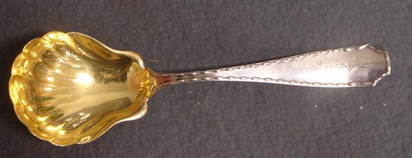 Appraisal: Tiffany Co sterling silver Marquise vegetable spoon gilt finished bowl