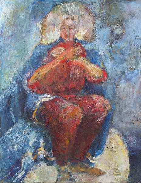 Appraisal: Genevieve Cotter NC Seated Female Figureoil on canvas signed on