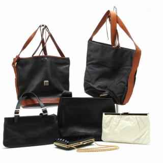 Appraisal: A Group of Six Vintage Handbags to include a nylon