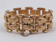 Appraisal: A yellow metal tests ct gold bracelet approx cm long