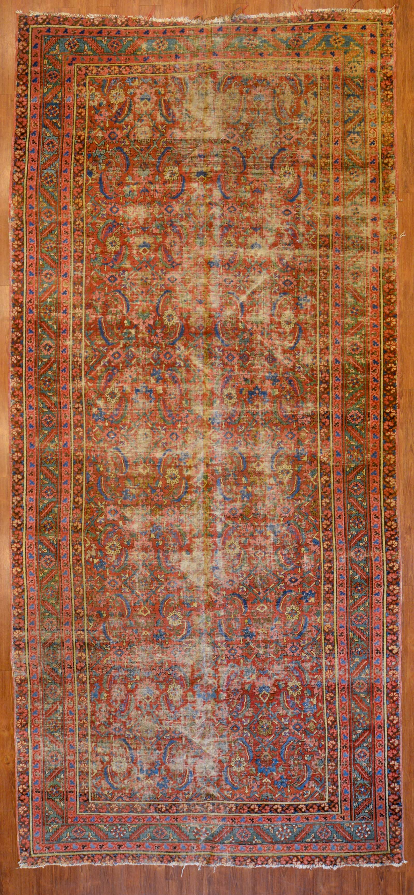 Appraisal: ANTIQUE HERIZ CORRIDOR RUG PERSIA X Second quarter- th century