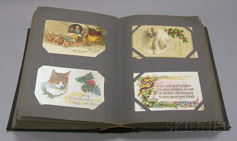 Appraisal: Large Album of Early th Century Postcards including Christmas Easter