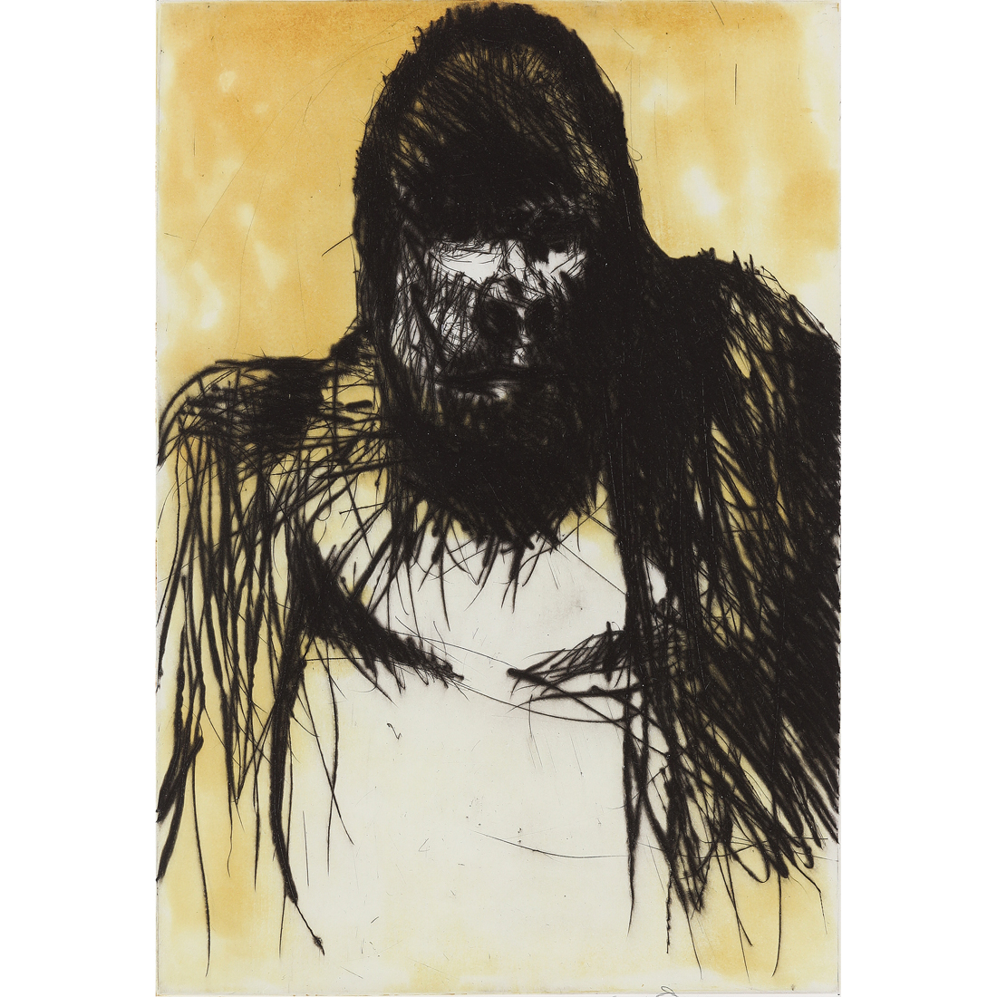 Appraisal: PRINT NATHAN OLIVEIRA Nathan Oliveira American - Missing Link drypoint