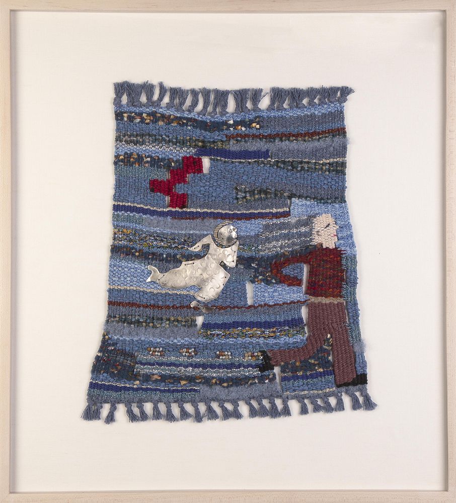 Appraisal: Barbara-Rose Okun Two Mixed Fiber Works Barbara-rose Okun - Two