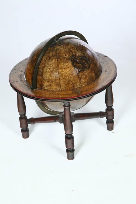 Appraisal: TABLETOP GLOBE England early th century Titled The New Twelve