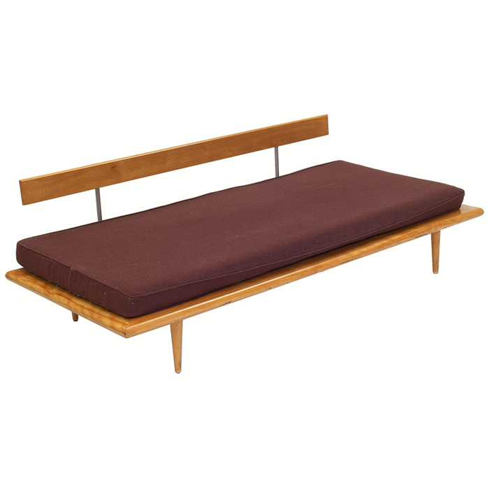 Appraisal: George Nelson daybed by Herman Miller solid birch frame and