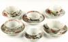 Appraisal: TEA BOWLS AND SAUCERS - Five various small Qianlong period